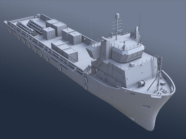 platform supply vessel ut745 3d model - Platform Supply Vessel UT745.zip... by TMG CG Art