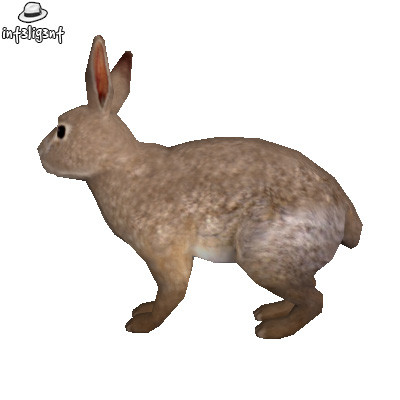 topology 3d max - Low Poly Rabbit by Int3lig3nt
