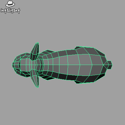 topology 3d max - Low Poly Rabbit by Int3lig3nt
