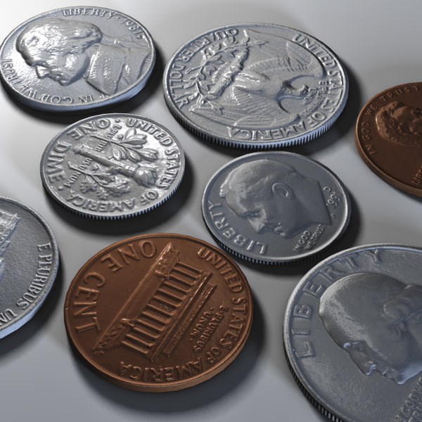 c4d photo realistic coins - US Coins Collection C4d... by Marketing Arts Group
