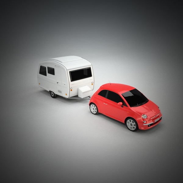 3ds trailer fiat 500 - Fiat 500 & Camper by QLEE