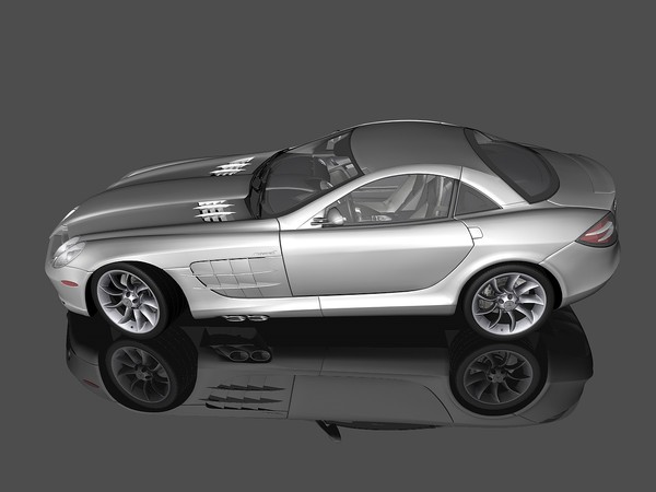c4d mercedes-benz slr mclaren 2005 - Mercedes-Benz SLR McLaren 2005 by TiRex3D