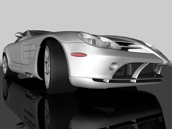 c4d mercedes-benz slr mclaren 2005 - Mercedes-Benz SLR McLaren 2005 by TiRex3D