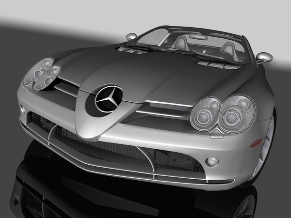 c4d mercedes-benz slr mclaren 2005 - Mercedes-Benz SLR McLaren 2005 by TiRex3D