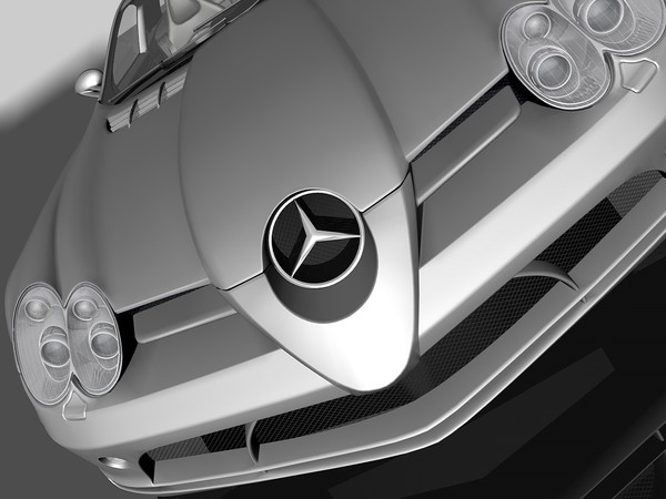 c4d mercedes-benz slr mclaren 2005 - Mercedes-Benz SLR McLaren 2005 by TiRex3D