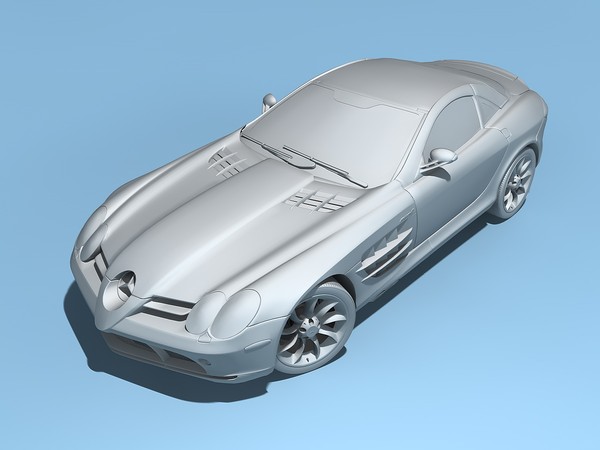 c4d mercedes-benz slr mclaren 2005 - Mercedes-Benz SLR McLaren 2005 by TiRex3D