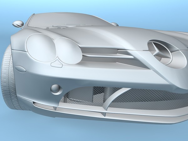 c4d mercedes-benz slr mclaren 2005 - Mercedes-Benz SLR McLaren 2005 by TiRex3D