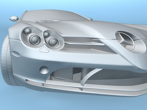 c4d mercedes-benz slr mclaren 2005 - Mercedes-Benz SLR McLaren 2005 by TiRex3D