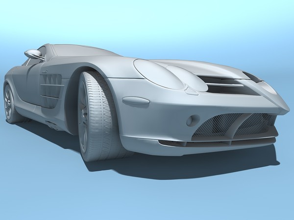 c4d mercedes-benz slr mclaren 2005 - Mercedes-Benz SLR McLaren 2005 by TiRex3D