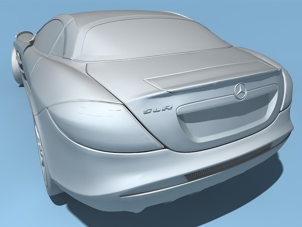 c4d mercedes-benz slr mclaren 2005 - Mercedes-Benz SLR McLaren 2005 by TiRex3D