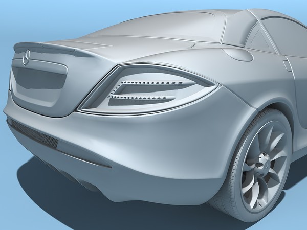c4d mercedes-benz slr mclaren 2005 - Mercedes-Benz SLR McLaren 2005 by TiRex3D