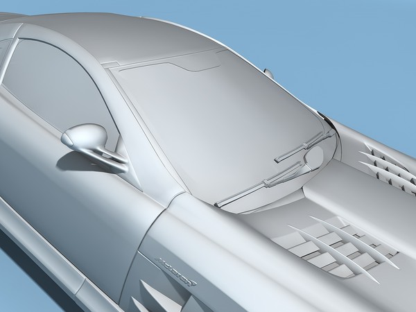 c4d mercedes-benz slr mclaren 2005 - Mercedes-Benz SLR McLaren 2005 by TiRex3D