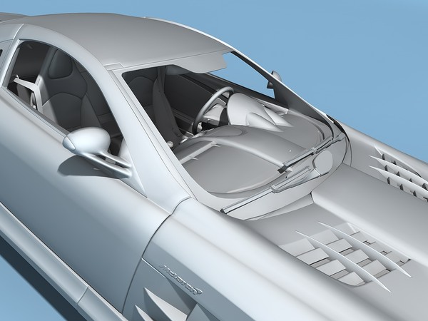 c4d mercedes-benz slr mclaren 2005 - Mercedes-Benz SLR McLaren 2005 by TiRex3D