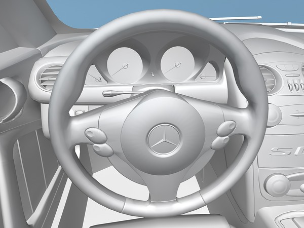 c4d mercedes-benz slr mclaren 2005 - Mercedes-Benz SLR McLaren 2005 by TiRex3D