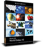 3d globes v2 - DOSCH 3D: World Globes V2 (OBJ) by Dosch Design