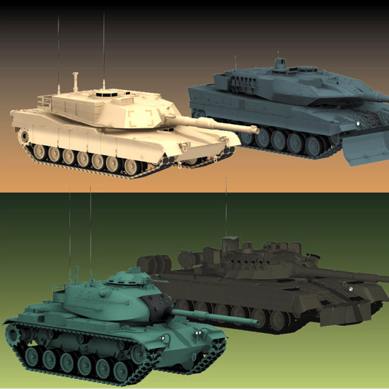 vrml tanks military - DOSCH 3D: Military - Tanks (VRML) by Dosch Design
