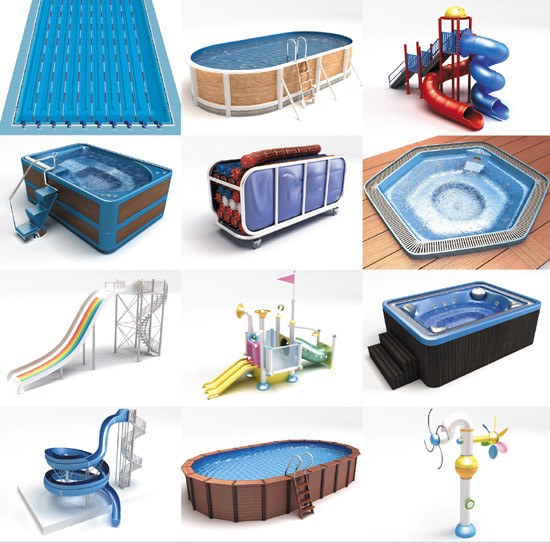 3d model swimming pools - DOSCH 3D: Swimming Pool (Modo (LXO)) by Dosch Design