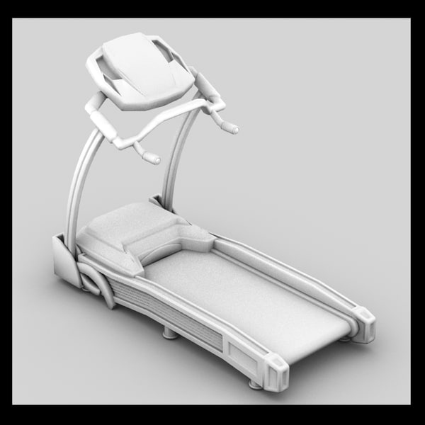 treadmill exercise 3d model - Treadmill... by Litarvan