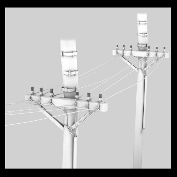 3d model power line - power line... by Litarvan