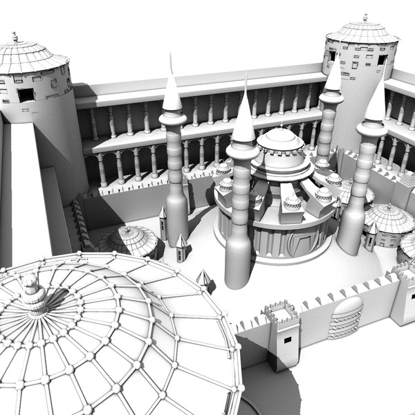 magical palace 3d c4d - Magic Palace... by KeremGogus
