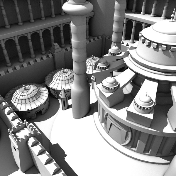 magical palace 3d c4d - Magic Palace... by KeremGogus