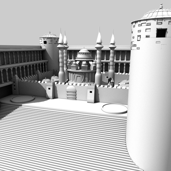 magical palace 3d c4d - Magic Palace... by KeremGogus