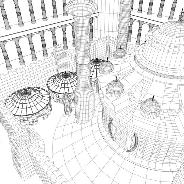 magical palace 3d c4d - Magic Palace... by KeremGogus