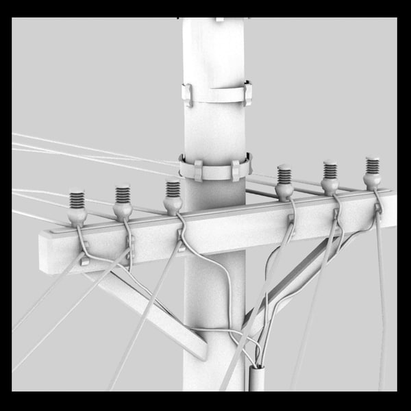 3d model power line - power line... by Litarvan