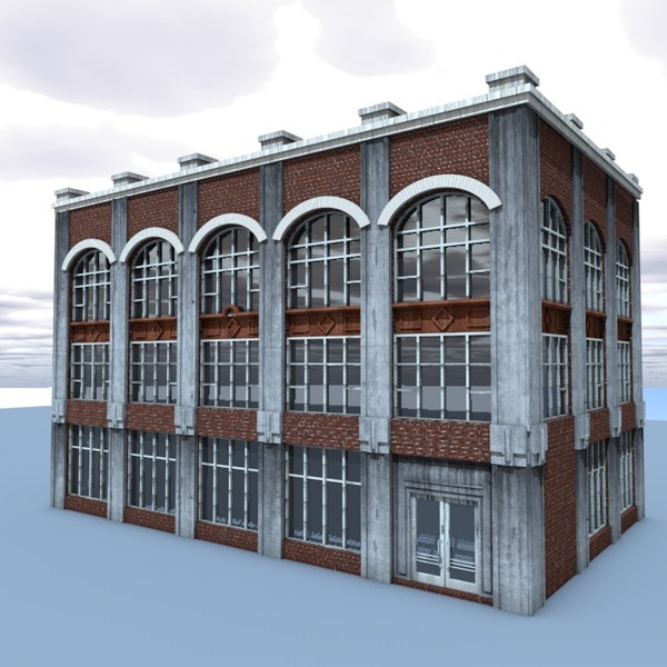 old building 3d model - 05BuildingO by ERLHN