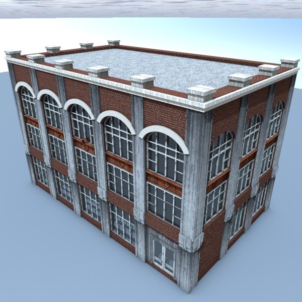 old building 3d model - 05BuildingO by ERLHN