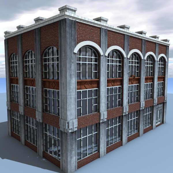 old building 3d model - 05BuildingO by ERLHN
