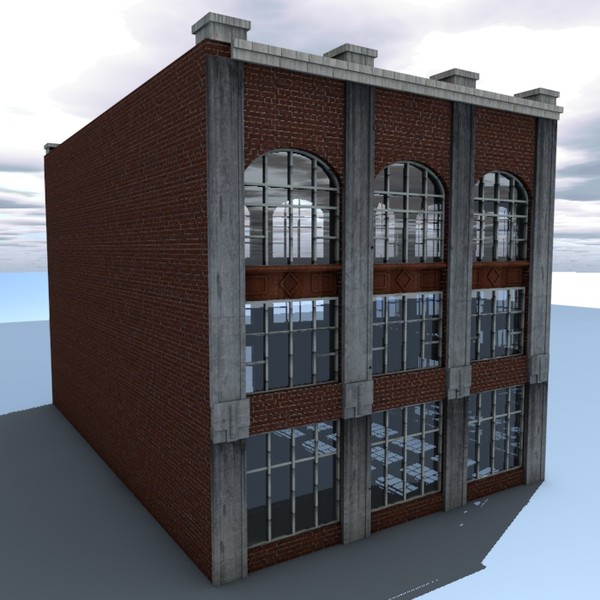 old building 3d model - 05BuildingO by ERLHN