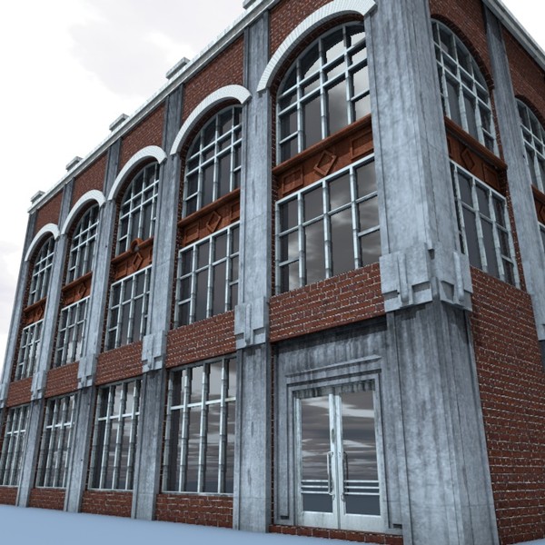 old building 3d model - 05BuildingO by ERLHN