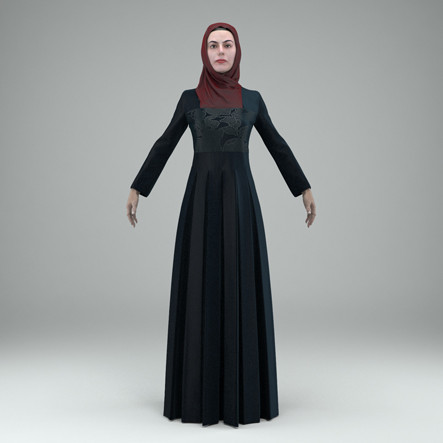 body rigged skin 3d max - ArWom0002-HD2-CS by axyzdesign