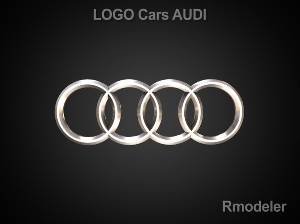 3d logo - Audi 3d Logo by Serega Rozhnov