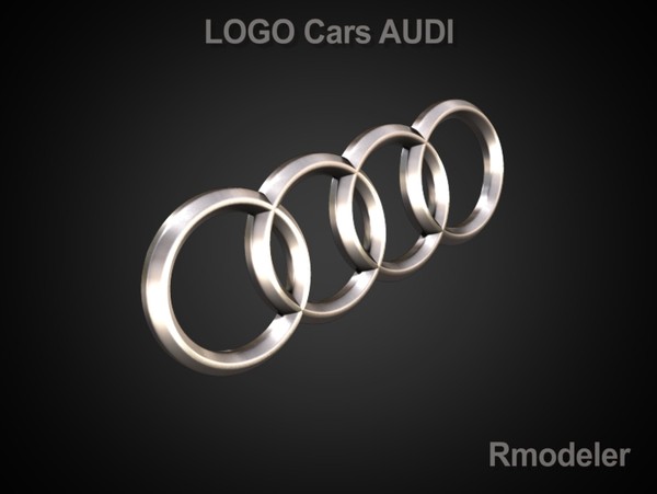 3d logo - Audi 3d Logo by Serega Rozhnov