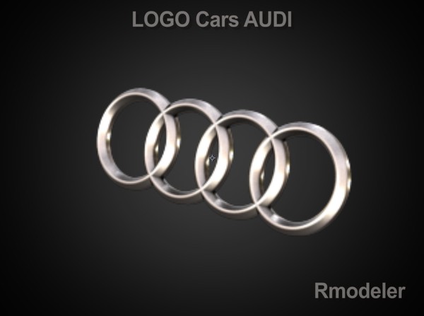 3d logo - Audi 3d Logo by Serega Rozhnov