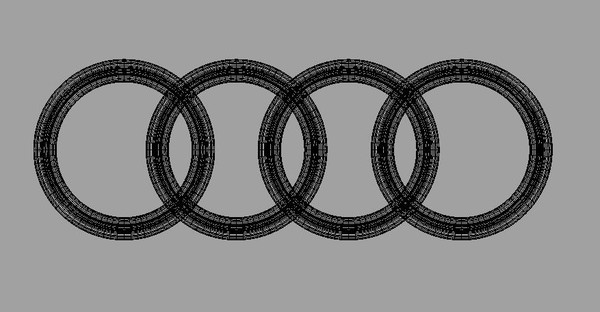 3d logo - Audi 3d Logo by Serega Rozhnov
