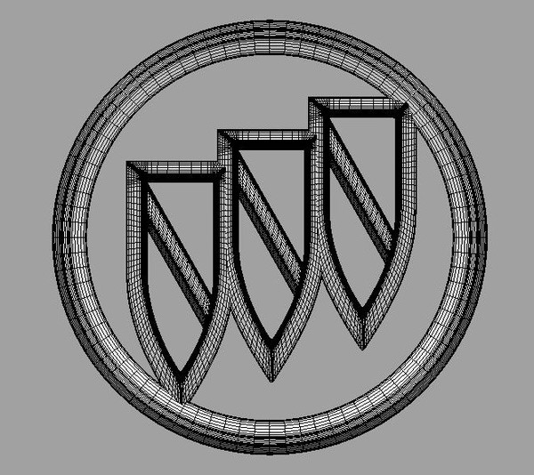 logo buick 3d obj - Buick 3d Logo by Serega Rozhnov