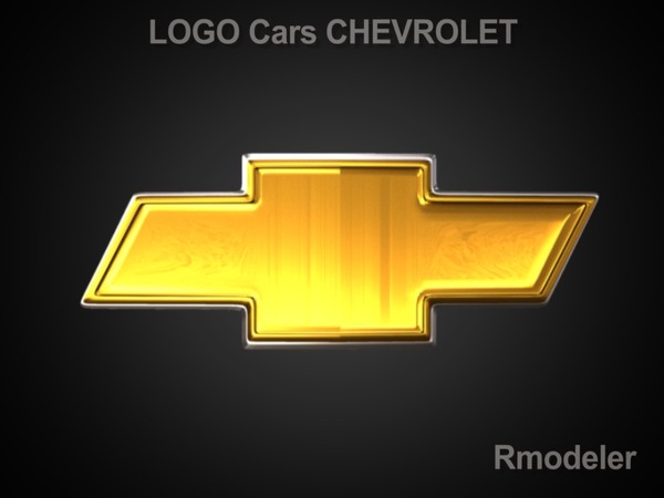 maya chevrolet vehicle cars - Chevrolet 3d Logo by Serega Rozhnov