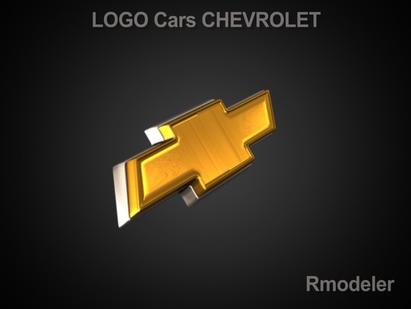 maya chevrolet vehicle cars - Chevrolet 3d Logo by Serega Rozhnov