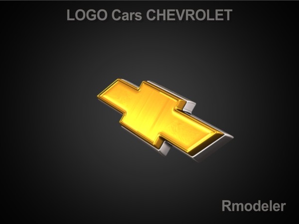 maya chevrolet vehicle cars - Chevrolet 3d Logo by Serega Rozhnov