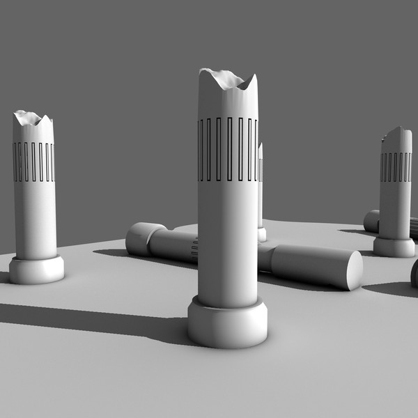 ruined columns 3d model - Ruin Columns by KeremGogus