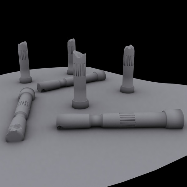 ruined columns 3d model - Ruin Columns by KeremGogus
