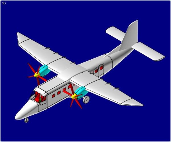 dwg do-228 ng assembly - Do-228 NG Aircraft Assembly Model by RodgerSaintJohn