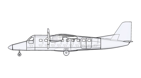 dwg do-228 ng assembly - Do-228 NG Aircraft Assembly Model by RodgerSaintJohn