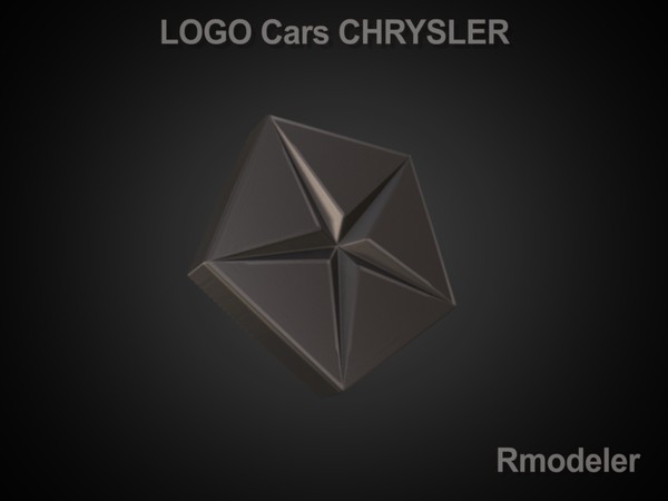 maya logo chrysler - Chrysler 3d Logo by Serega Rozhnov