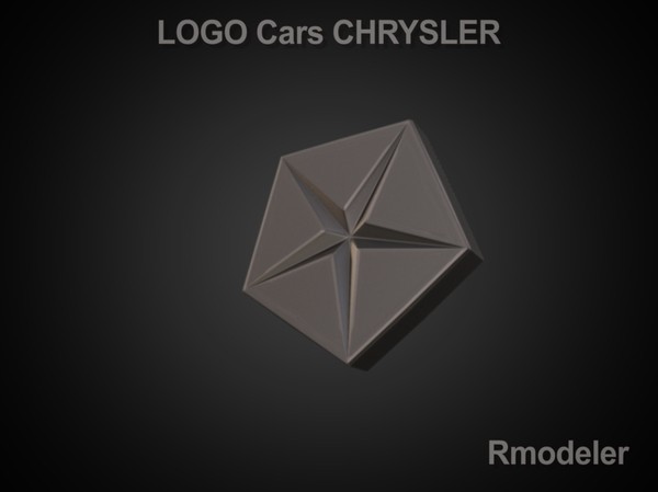 maya logo chrysler - Chrysler 3d Logo by Serega Rozhnov