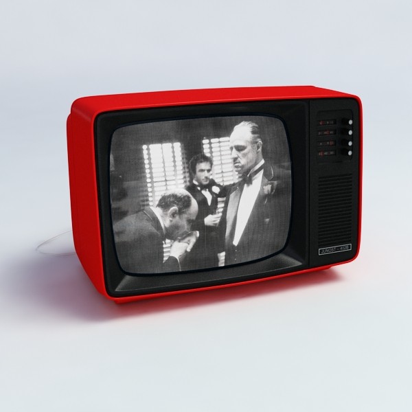 old style retro tv 3d model - Retro TV by mellow box