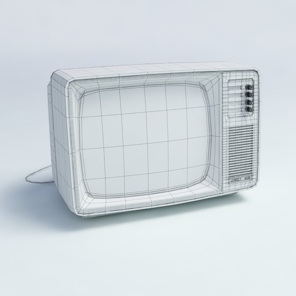 old style retro tv 3d model - Retro TV by mellow box